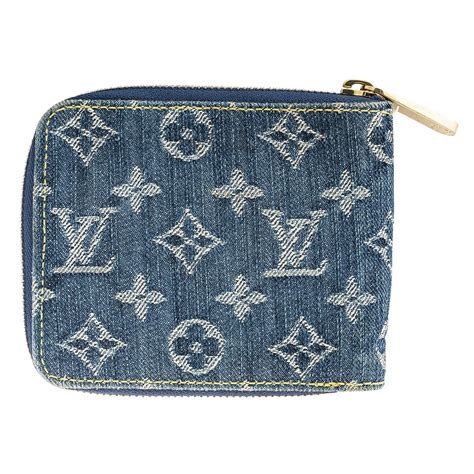 Zippy Wallet Monogram Denim 